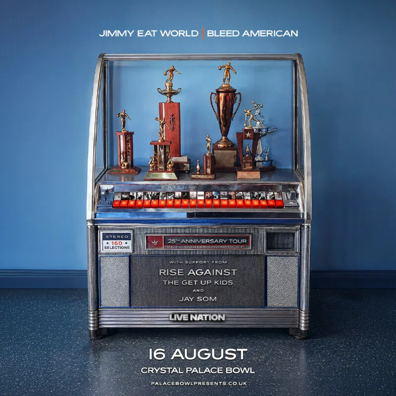 Jimmy Eat World Bleed American 25th anniversary show artwork