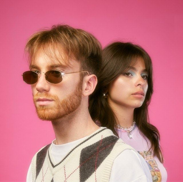 Astels in a pink studio portrait